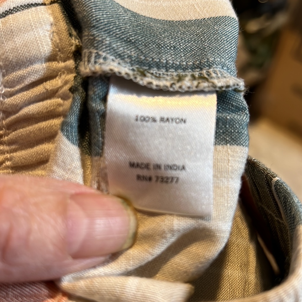3x Striped Elastic Waistband Shorts By Sonoma. New With Tags. Gauze Like. — image 4 of 5